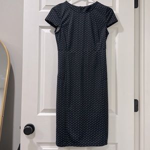 NEVER WORN knee-length navy blue dress - perfect for work or dinner occasions
